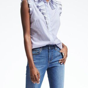 Banana Republic Sleeveless Ruffle shirt XS